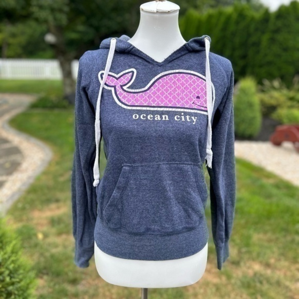 Ocean City pullover V-neck whale sweatshirt
